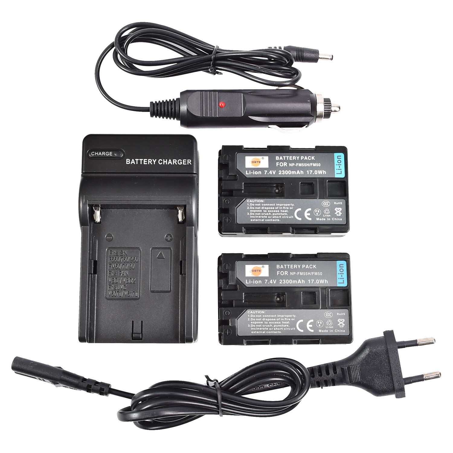 Chargeur USB Batterie NP-FM50 Pour Appareil Photo Sony - Compact, Voyage, LED Indicateur