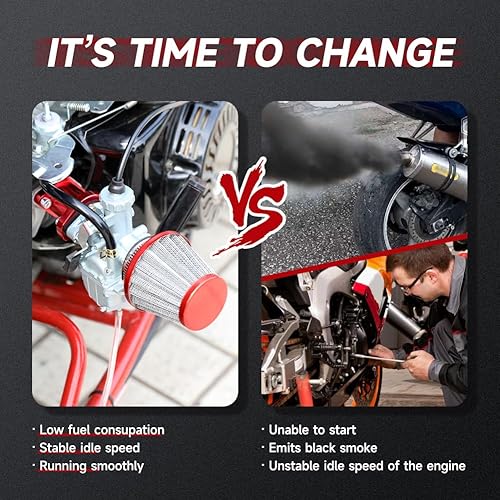 Miniatura 7 de FVRITO VM22 - Conjunto de acelerador de carburador de 1.024 in Kit de chorros principales para Predator 212cc 224cc 196cc Non Hemi Coleman CT200U