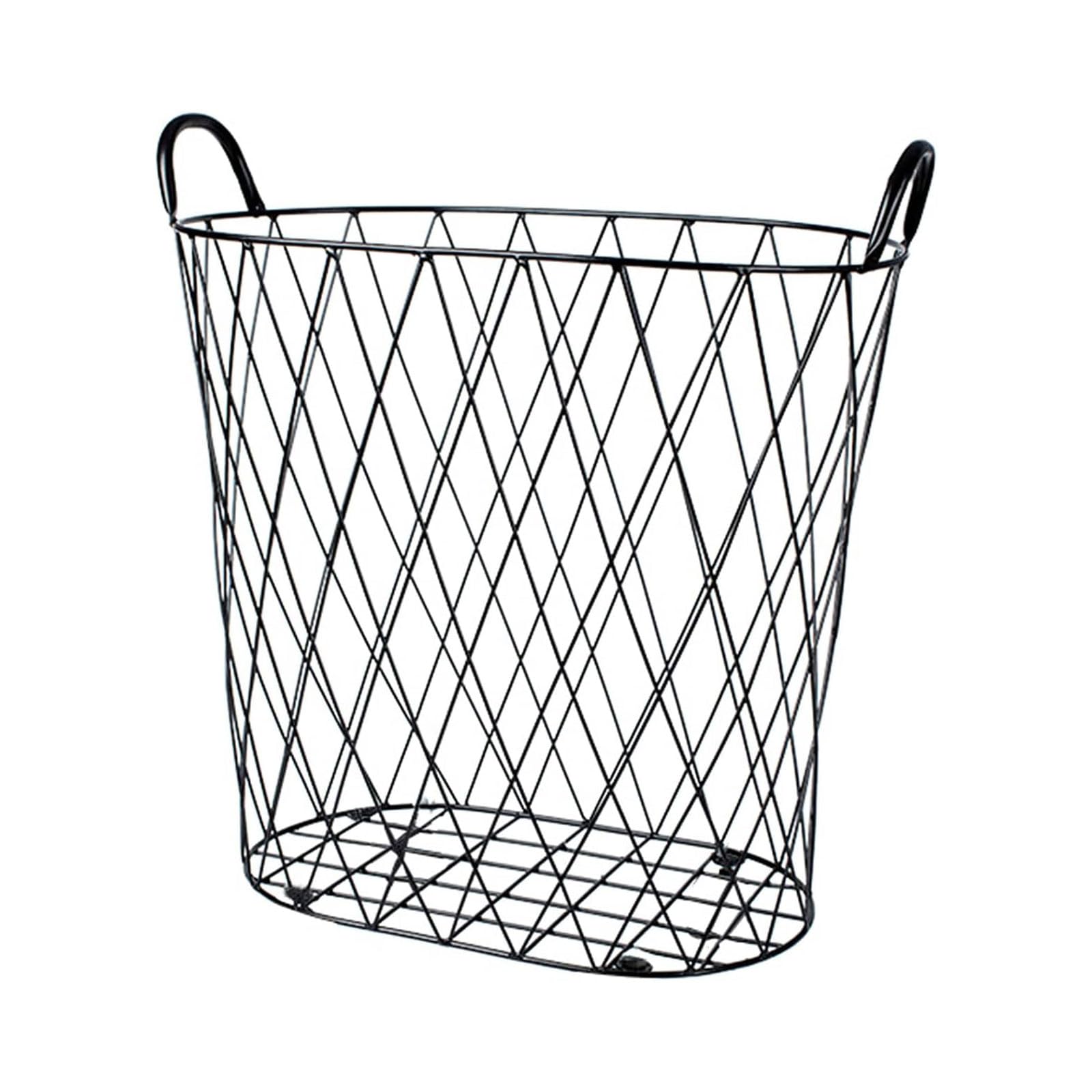 Kosz na Pranie Nordic luxe wasmand metalen draadframe wasmand ijzeren kunst vuile kleren mand duurzame speelgoedorganizer voor woonkamer badkamer Pojemnik