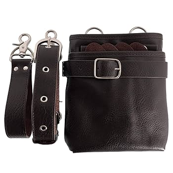 ライトグレー＆ホワイト　８丁差し　本革シザーケース　SCA-147/CHA ライトグレー＆ホワイト 8丁差し 本革シザーケース SCA-147/CHA