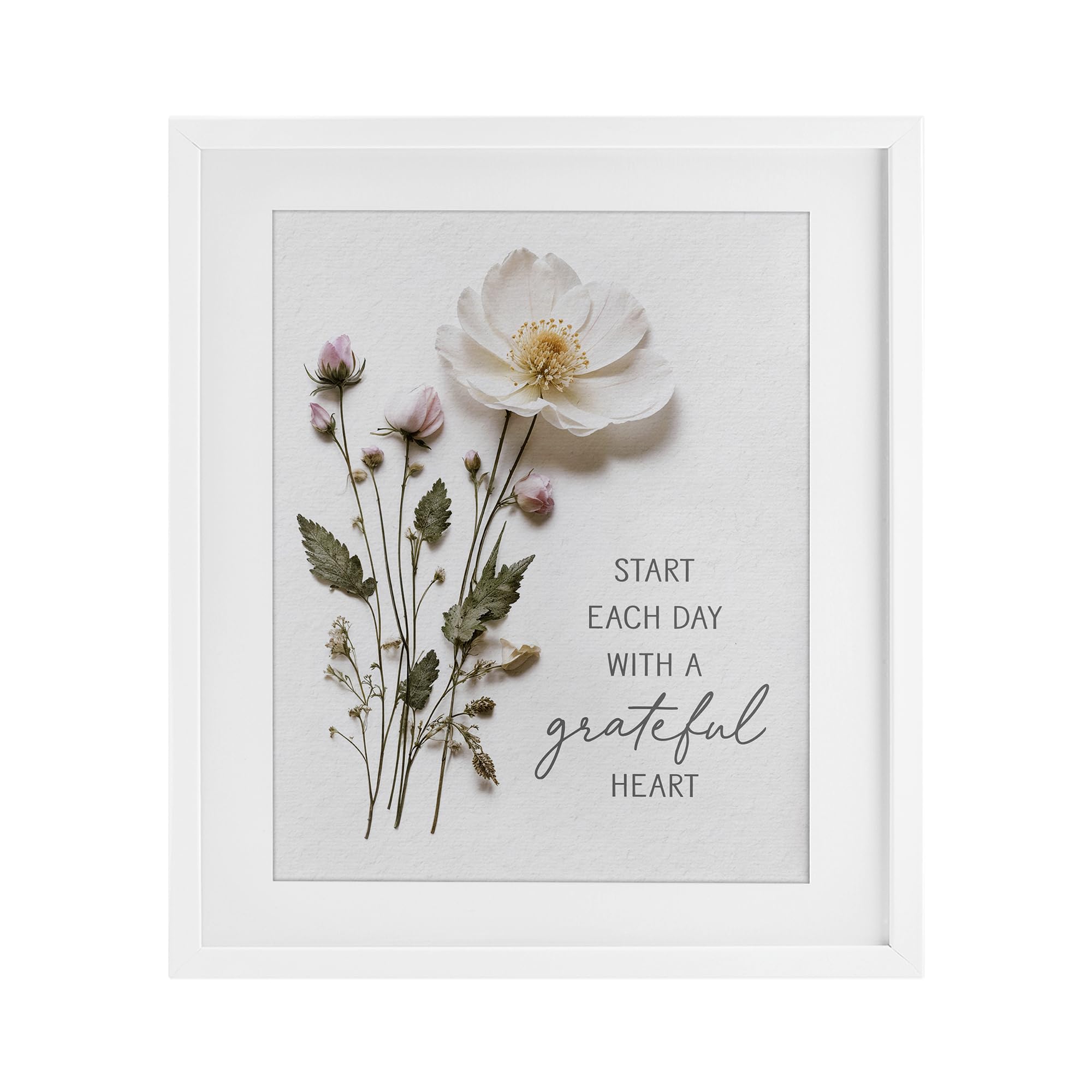 Affiche encadrée bouleau Grateful Heart Stupell Industries 53x43 cm