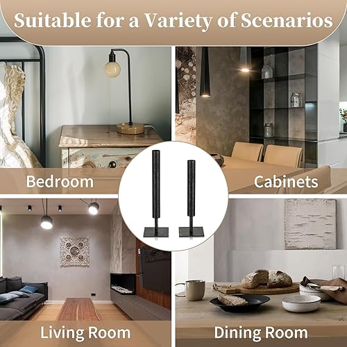 Miniatura 6 de Sziqiqi Jarrón rústico blanco para flores secas, juego de 2 jarrones de flores de mediados de siglo, estilo vintage, retro, para centros de mesa