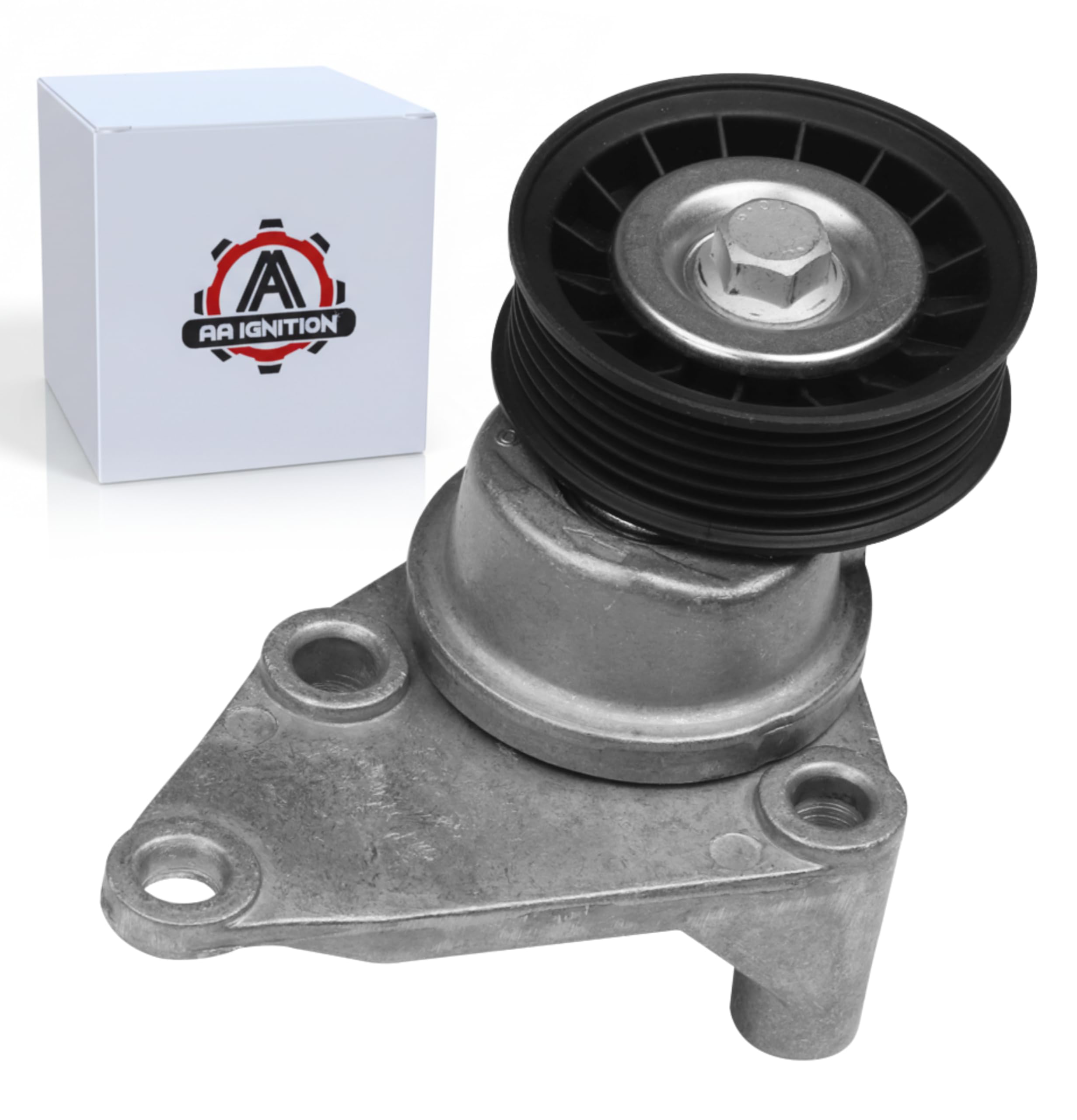 Automatic Serpentine Belt Tensioner Pulley Assembly - Replaces 38158, 88929140 - Compatible with Chevy, GMC & Other GM Vehicles - Avalanche, Silverado, Trailblazer, Sierra, Tahoe, Yukon, Escalade