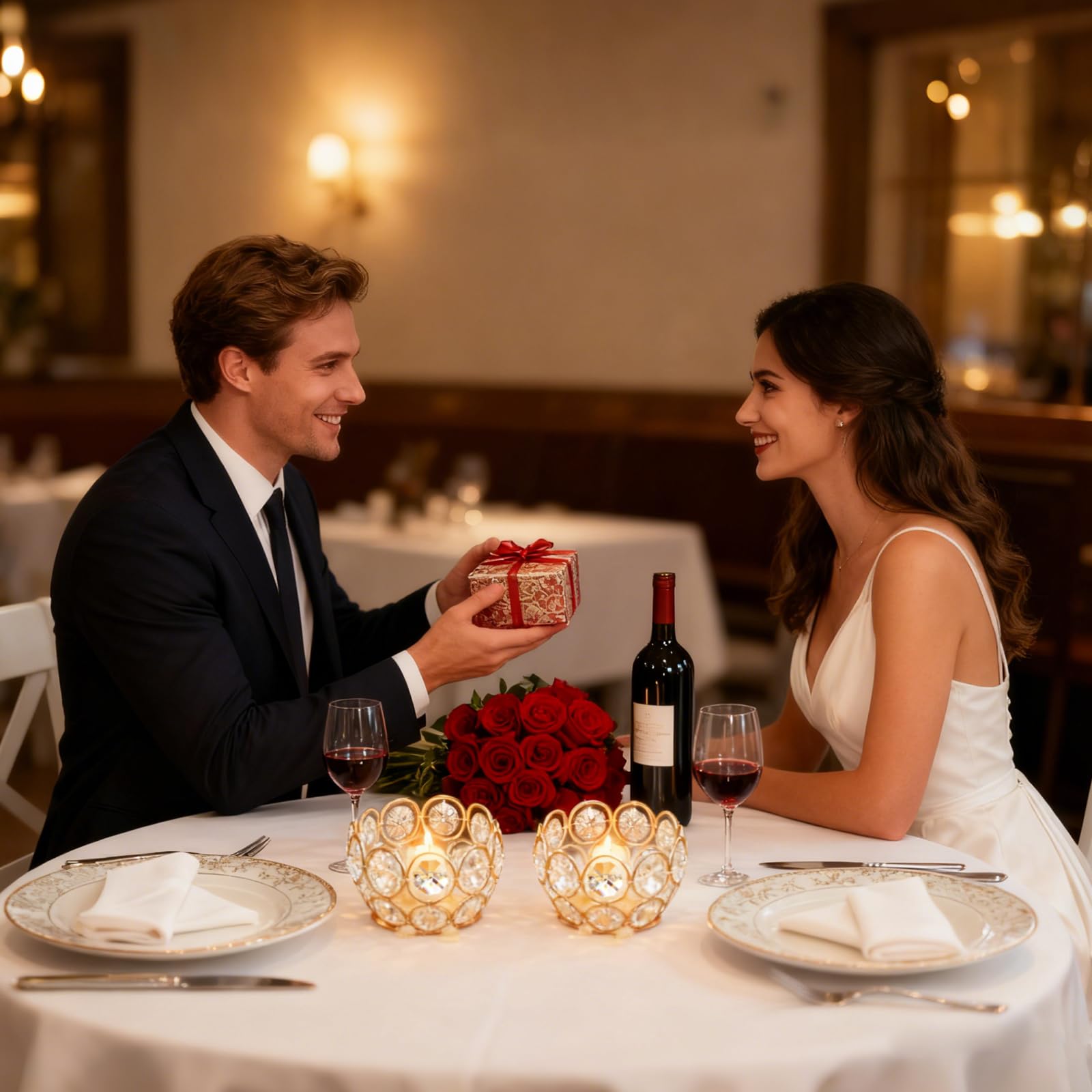 Teelichthalter, goldfarben, Kristall-Votivkerzenhalter für Hochzeit, Party, Zuhause, Tischdekoration, 32 Stück