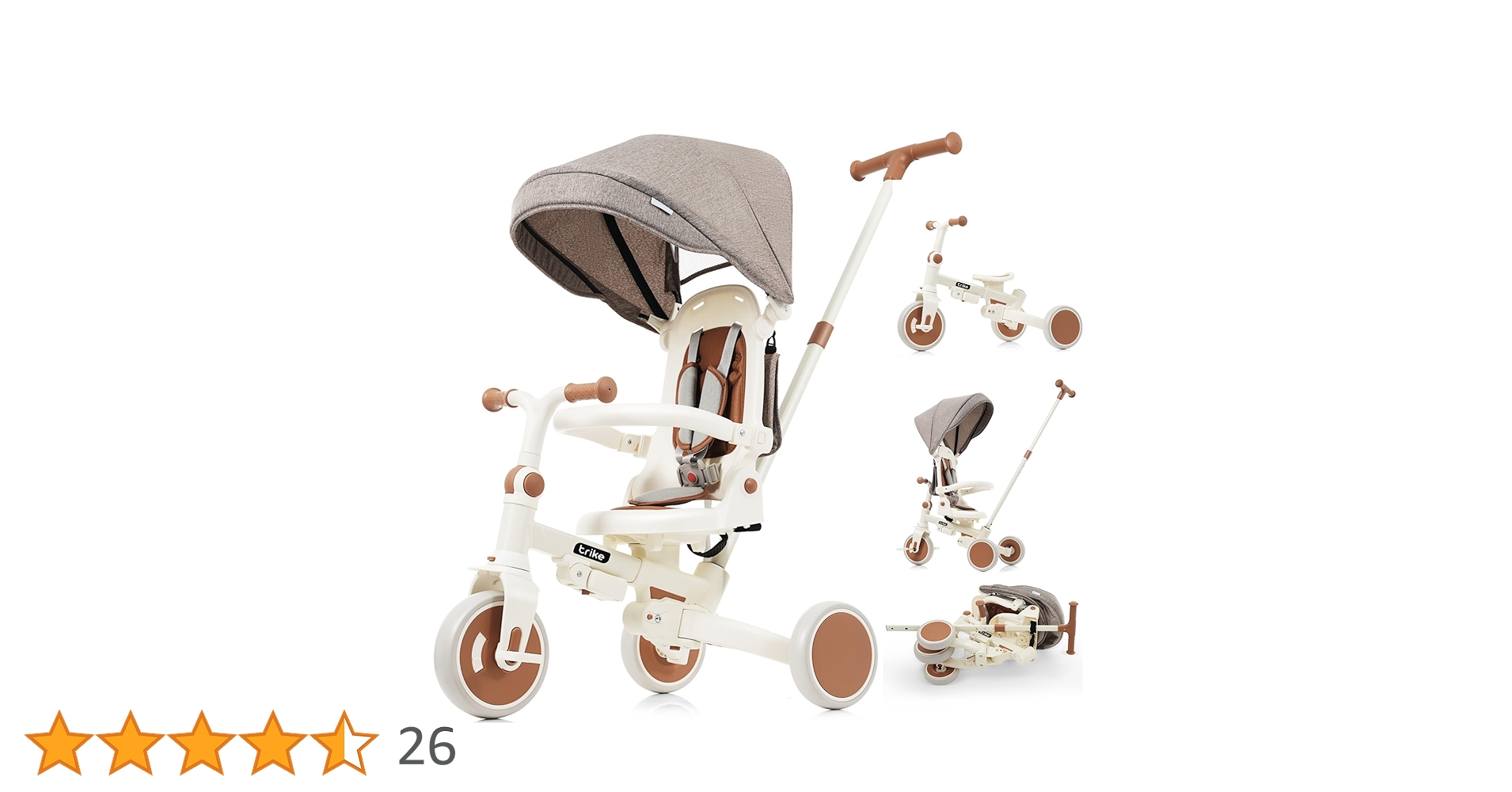 Amazon.co.jp: BTM 子供用三輪車 7in1 折りたたみ 手押し 7way 1