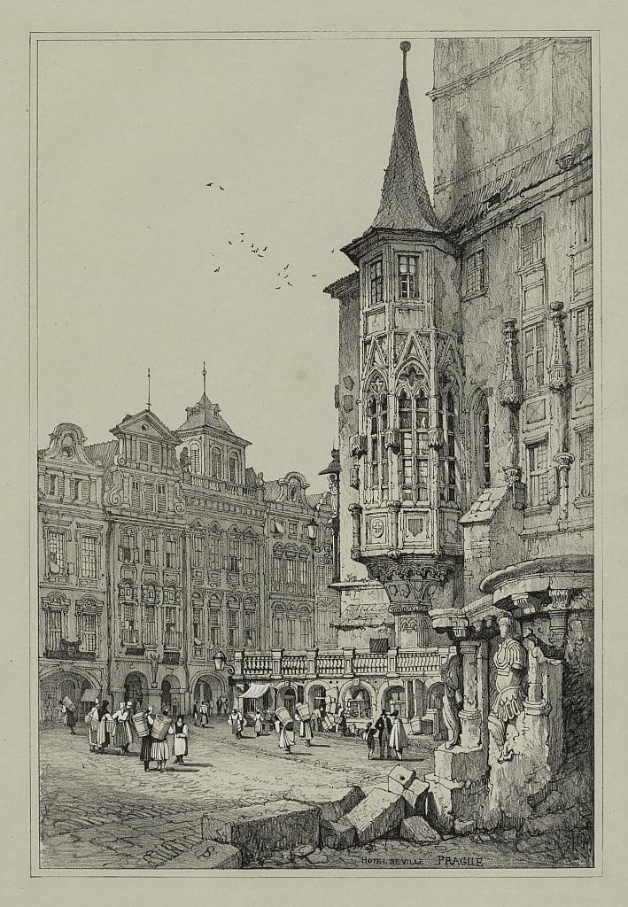 Affiche impression d'art Samuel Prout toile deco murale salon 60x90cm - 5