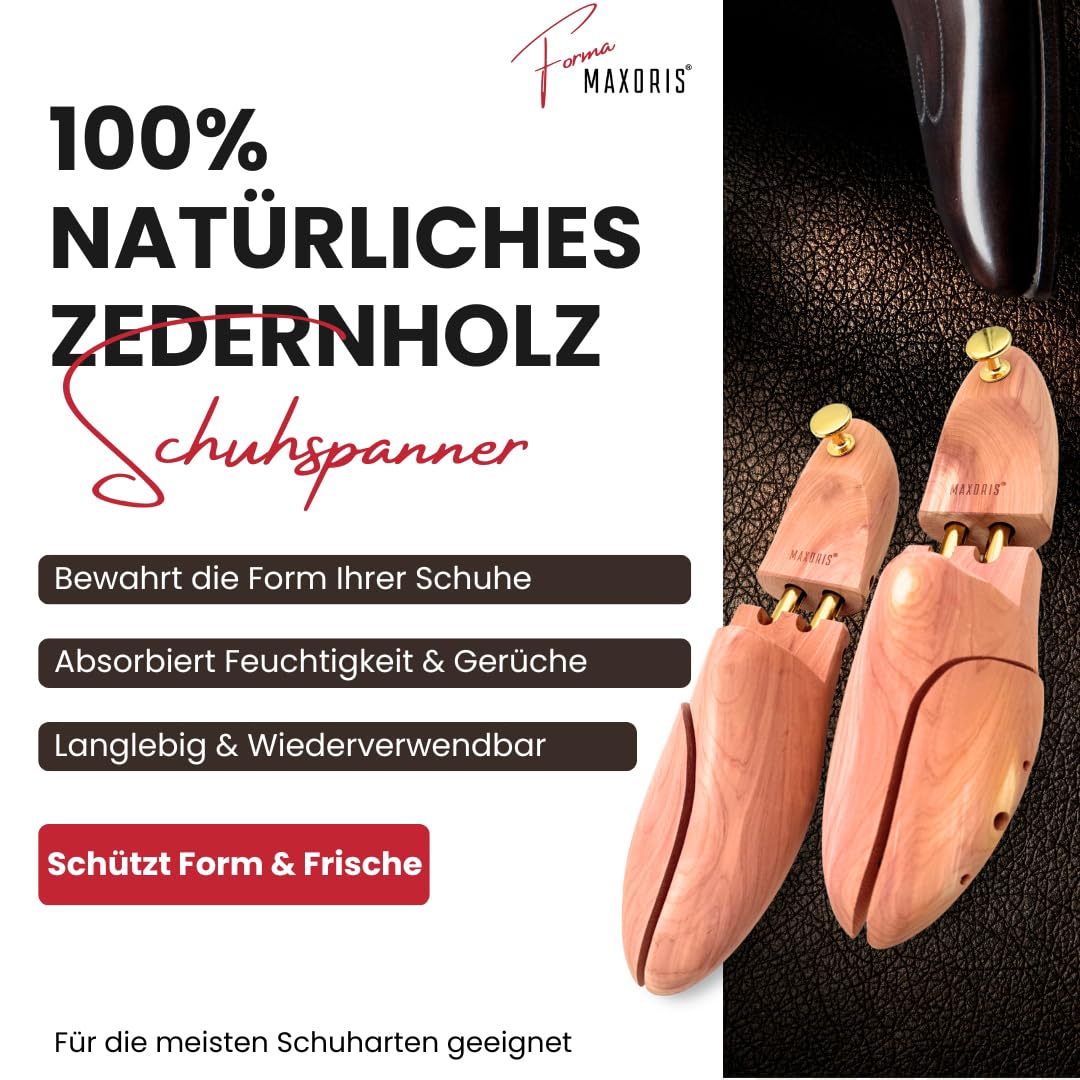 Schuhspanner aus Zedernholz 5 Paar Forma - Schuhdehner Herren und Damen