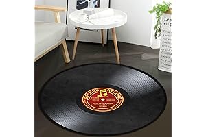 Vinyl Record Rug: Nostalgic Charm for Your Floor