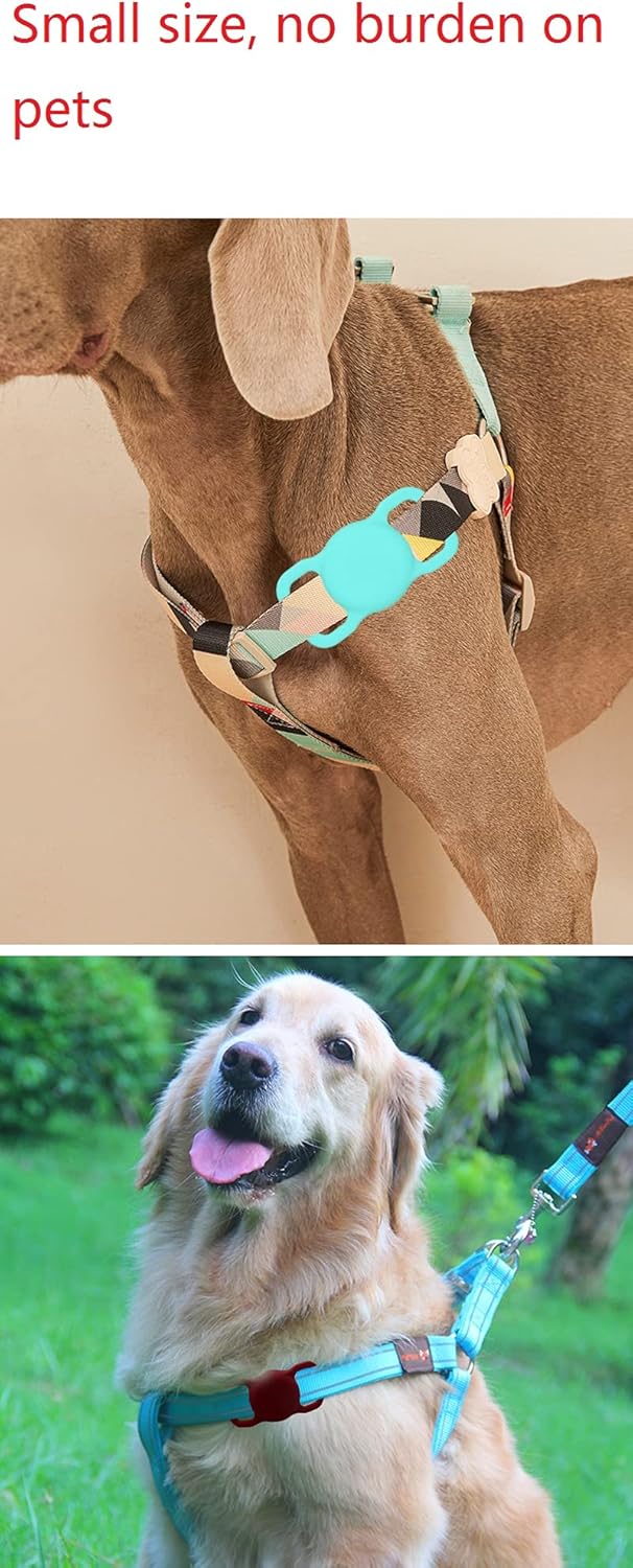 ankangyuan airtag dog collar holder pet cat loop case for air tag upgraded version orang