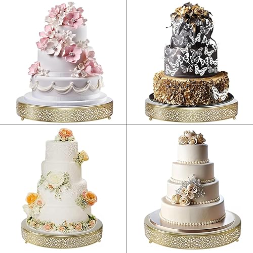 Miniatura 4 de Soporte redondo de metal para tartas, soporte redondo de metal para cupcakes, postres, soporte para exhibición de tartas, bandeja para servir