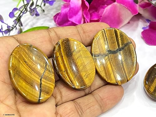 Miniatura 6 de GEMSCITE Piedras antiestrés del pulgar metafísicas con gemas preciosas para sanación con cristales Reiki, para hombres y mujeres, regalo Feng Shui,