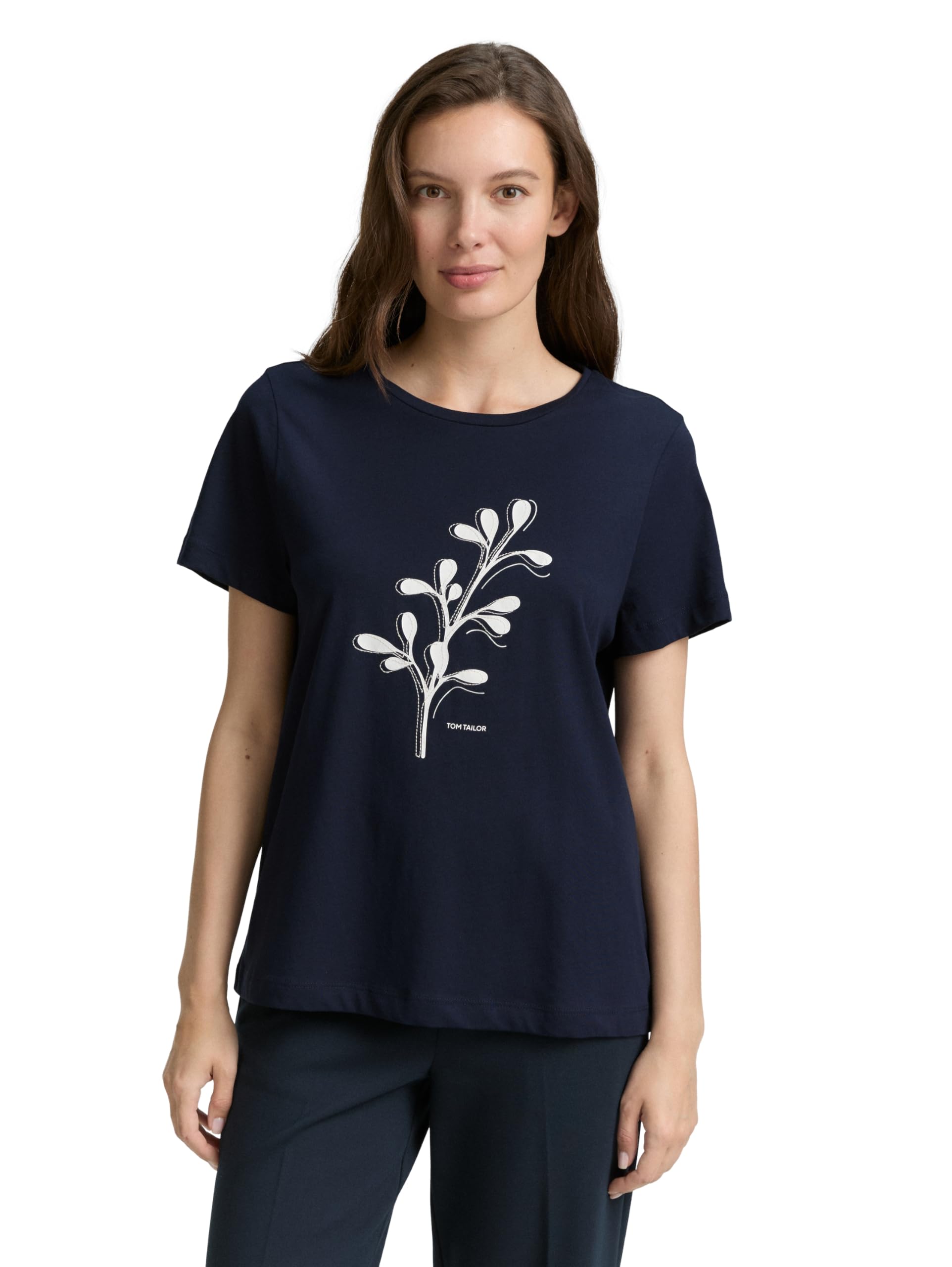 TOM TAILOR Women's T-Shirt, 10668 - Sky Captain Blue, XS