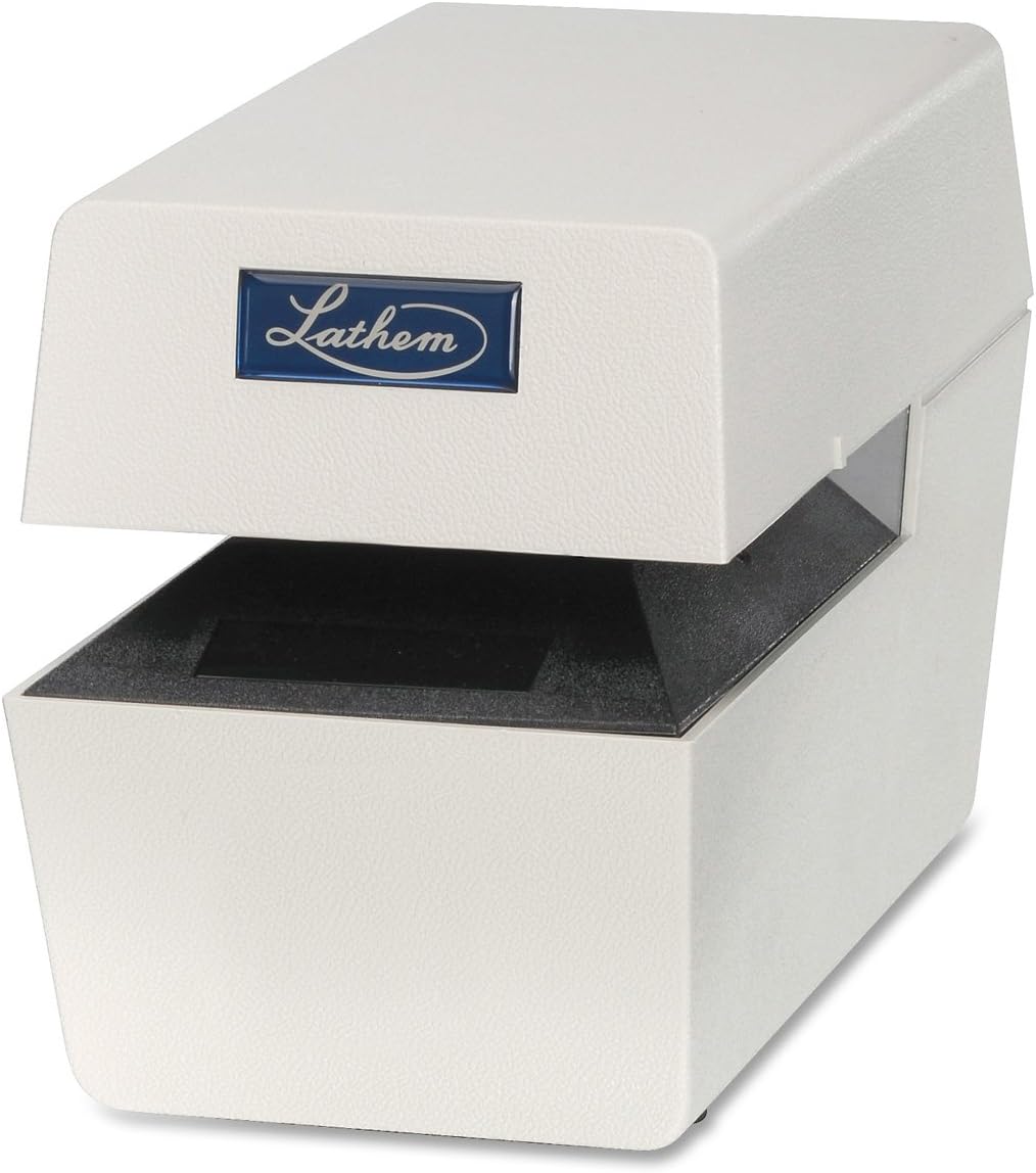 Lathem Time LTT Heavy-Duty time/Date Document Stamp, 5-1/2w x 11d x 7h, Cool Gray