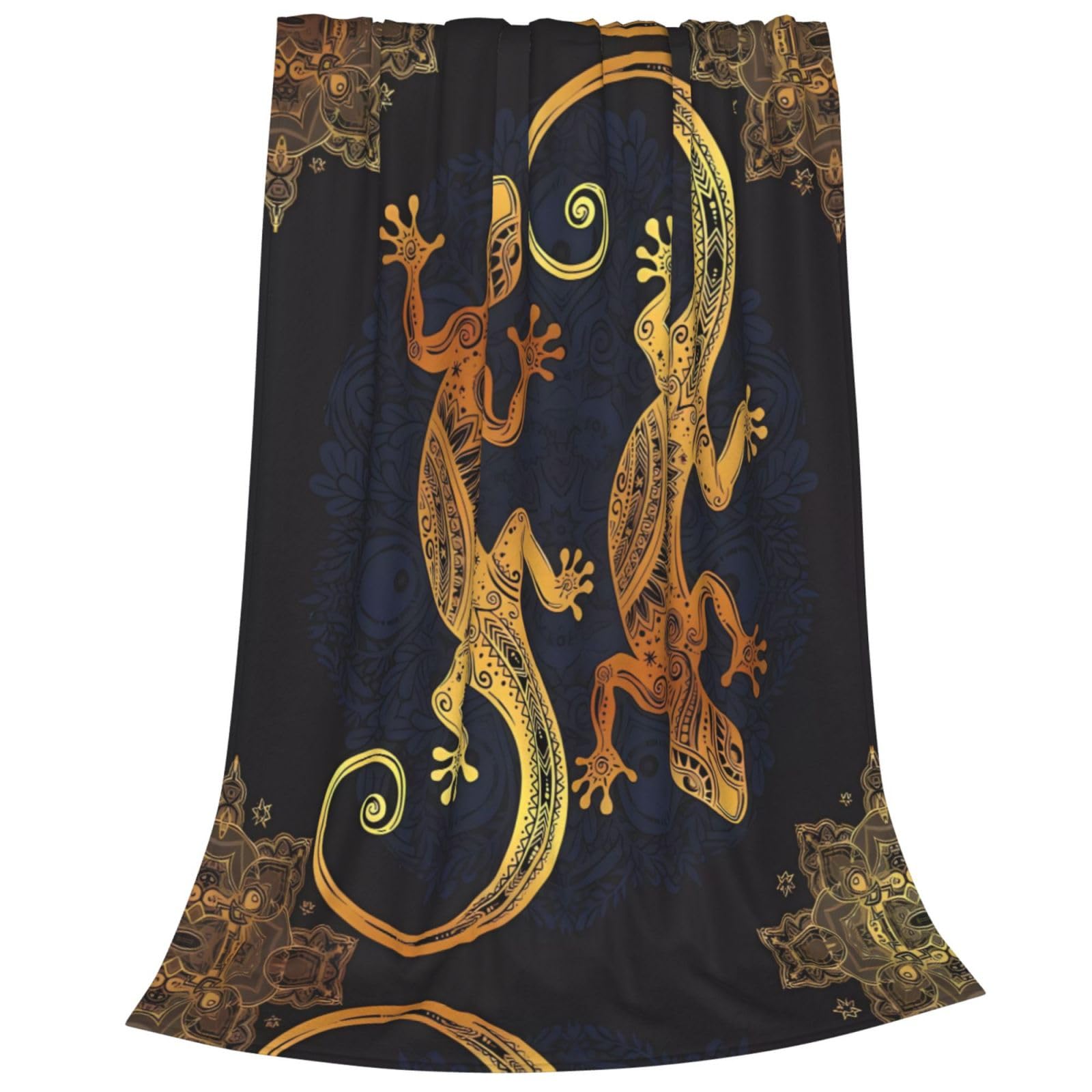 Eidechsen-Flanell-Decke – Kuschelweich, 127x165 Cm, Perfektes Geschenk Für Reptilien-Fans