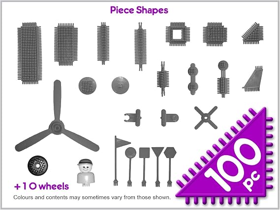 John Adams | Fun Bricks 100 Piece Set: Build and play | Preschool Building Blocks | Ages 18m+
