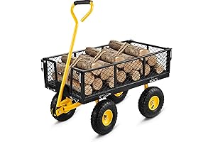 VEVOR Steel Garden Carts: Tackle Heavy Loads and Versatile Tasks with Ease