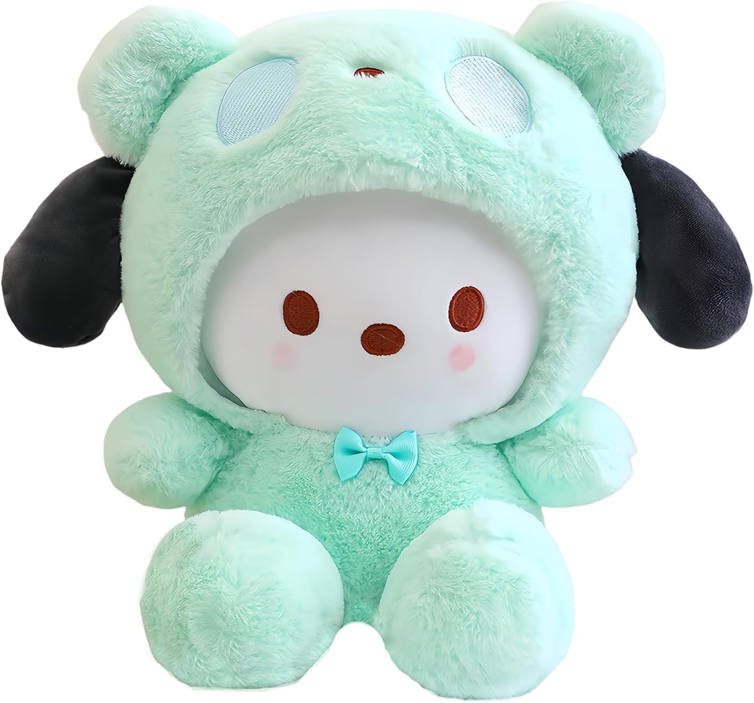 Kawaii Anime Pochacco Plush, Cartoon Stuffed Animal Figure Plushies Pillow Toy, Cute Cartoon Theme Party Favor, Soft Lovely Plushies Gift for Girls Teens Fans Birthday Decoration (Green)