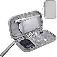 Vista 8 de Bolsa Organizadora de Cables Electrónicos, Estuche Portátil de Accesorios Electrónicos para Cables, Cargadores, Teléfonos, USB, Tarjetas SD