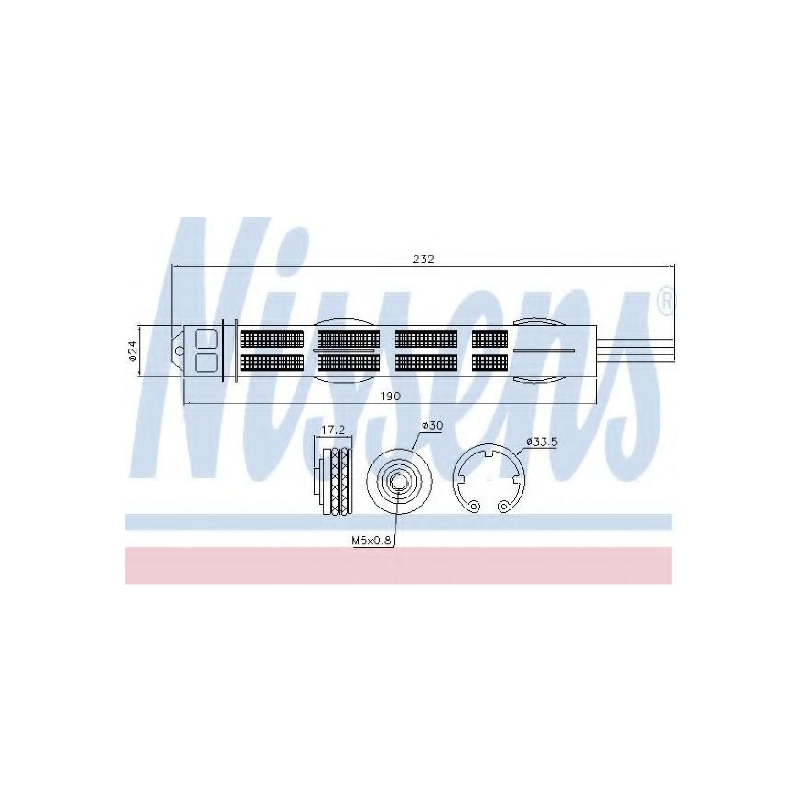 Nissens 95455 - Essiccatore, Climatizzatore-image