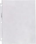 Amazon Basics Clear Top Loading Sheet Protectors for 3 Ring Binder, Polypropylene, 21.59 cm x 27.94 cm, 200-Pack