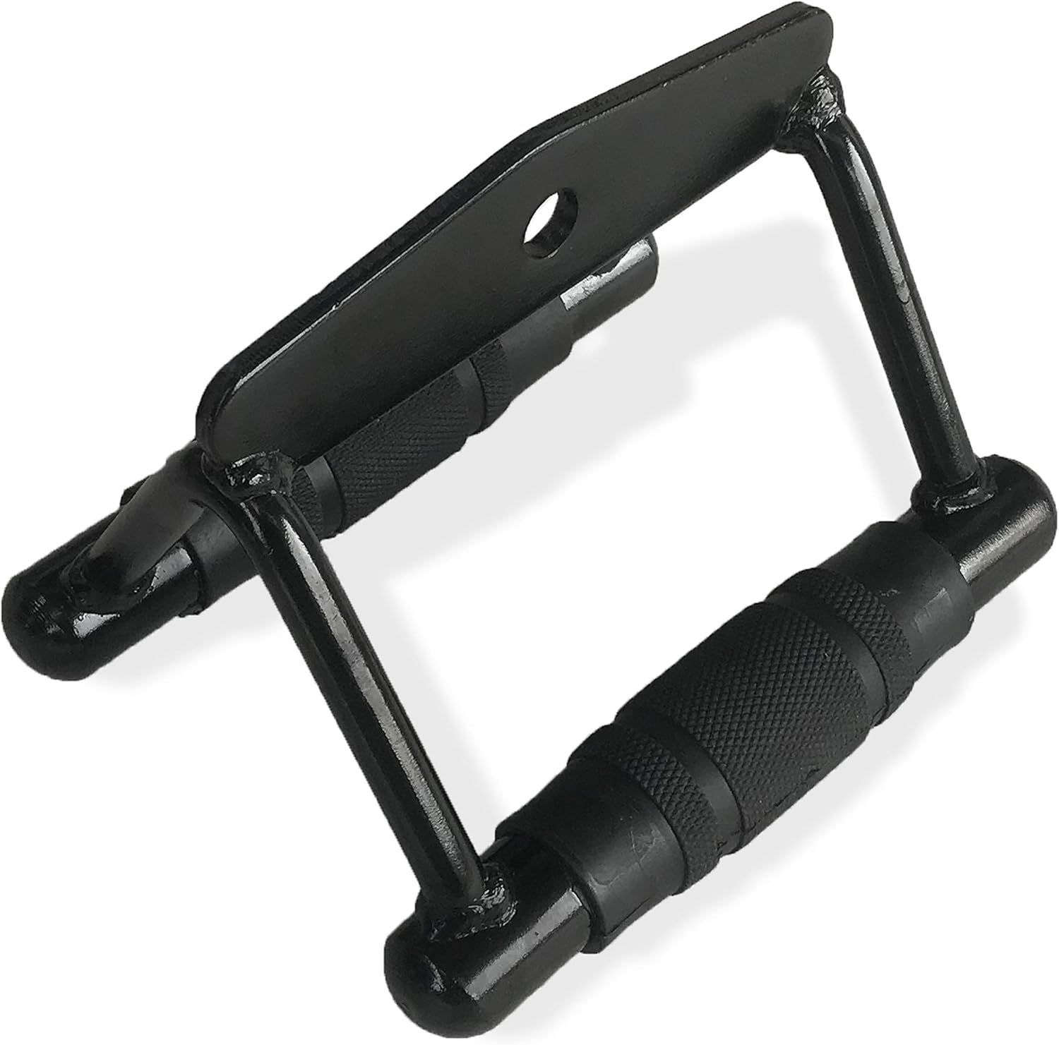 CAP Barbell Double D Handle with Rubber Grips, Black