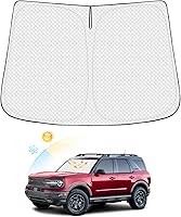 Vista 92 de Parasoles para parabrisas de automóvil, cubierta para ventana lateral y trasera, protección de privacidad, mantiene el vehículo fresco, color negro