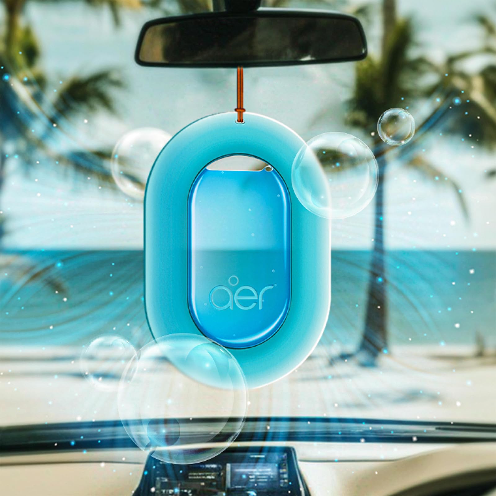 Godrej aer O – Hanging Car Air Freshener – Cool Aqua Pack of -2