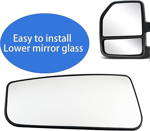 Miniatura 5 de FL3Z17K707V Reemplazo de vidrio inferior calefactado para Ford F150 F250 F350 F450 F550 Super Duty 2015-2022 - Espejo convexo calefactado con