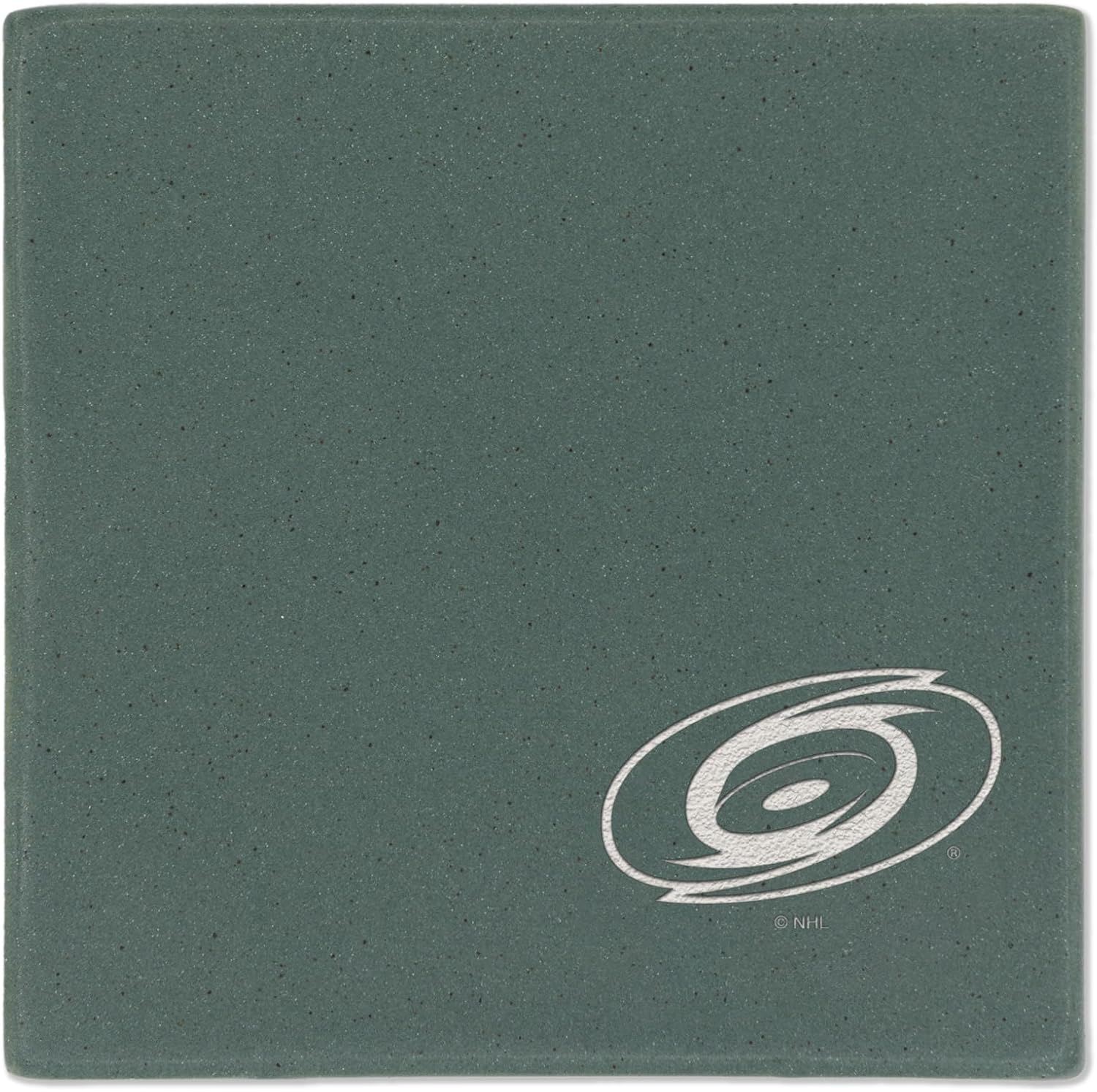 Rico Industries NHL Hockey Carolina Hurricanes Sage Laser Engraved Trendy Color Coaster