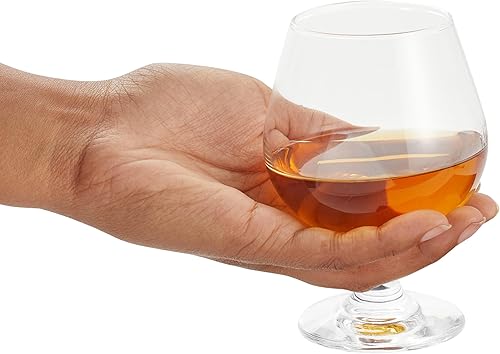 Miniatura 6 de Juvale Juego de 4 copas de brandy para whisky, copas de vino de tallo corto para bourbon, coñac, brandy (13 onzas)