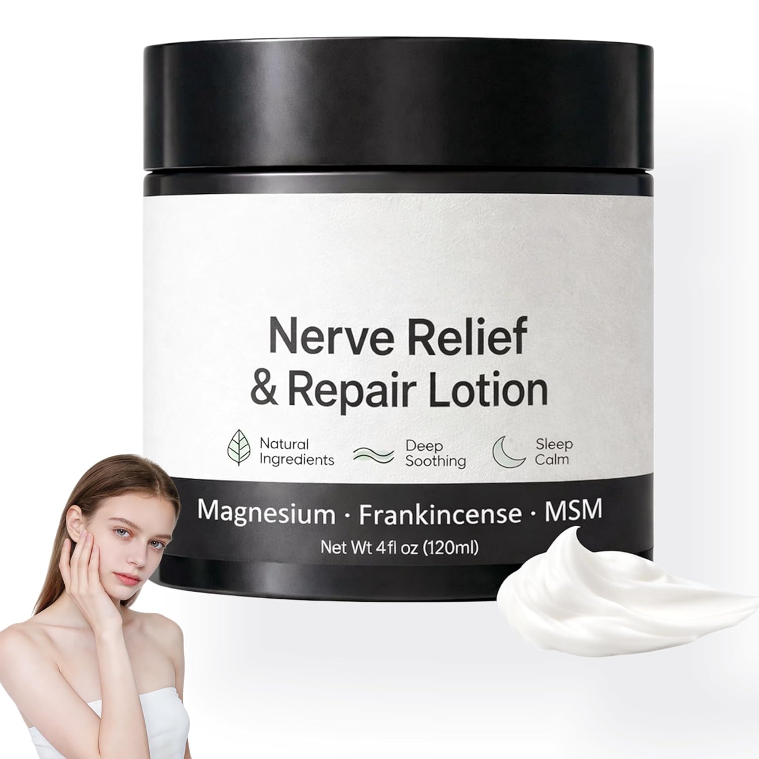 Alcura Nerve Cream,Neuropathy Lotion with Arnica, Moisturizing Body Cream with Arnica & Magnesium, Daily Nourishment for Knee Hands Feet & Legs 4oz