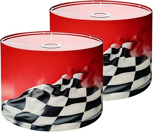 Miniatura 13 de Juego de 2 pantallas de lámpara de tambor retro de los años 70 y 60 con hongos florales hippies, para verano, para lámparas de pie, lámparas de