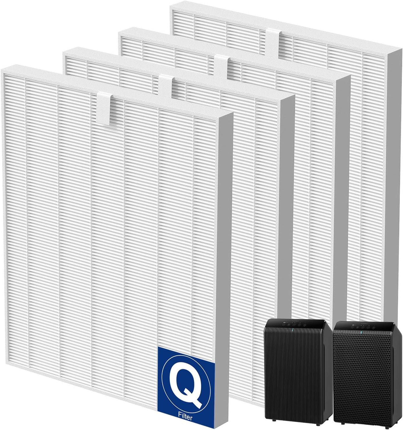 5510 5520 Replacement Filter Q Compatible with Winix 5510 5520 PlasmaWave Air Puri-fiers, Include 4 HEPA Filters, #1712-0123-00