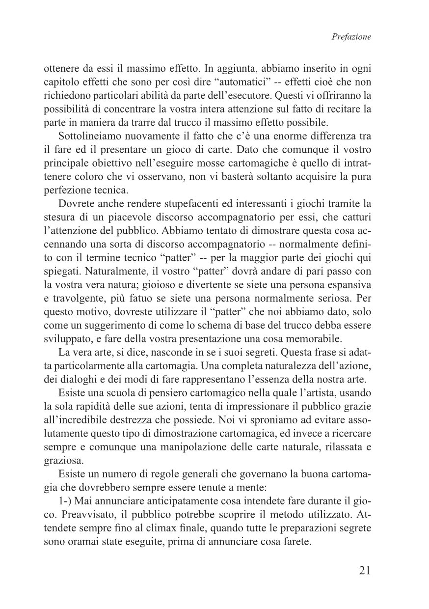 La strada maestra alla cartomagia