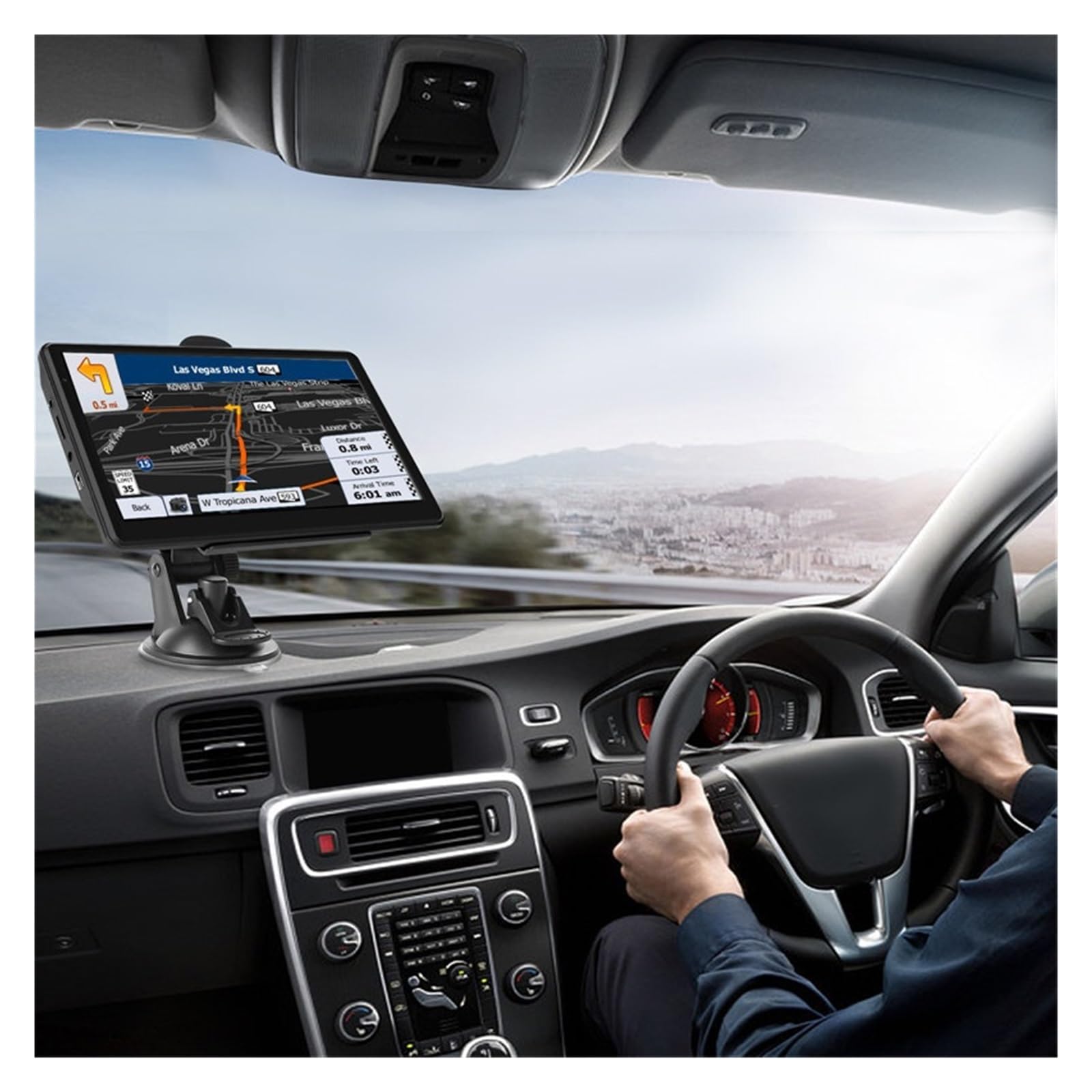 Nawigacja satelitarna 7-calowy Ekran Dotykowy Nawigacji Samochodowej Navigator Truck Sunshade Sat Nav