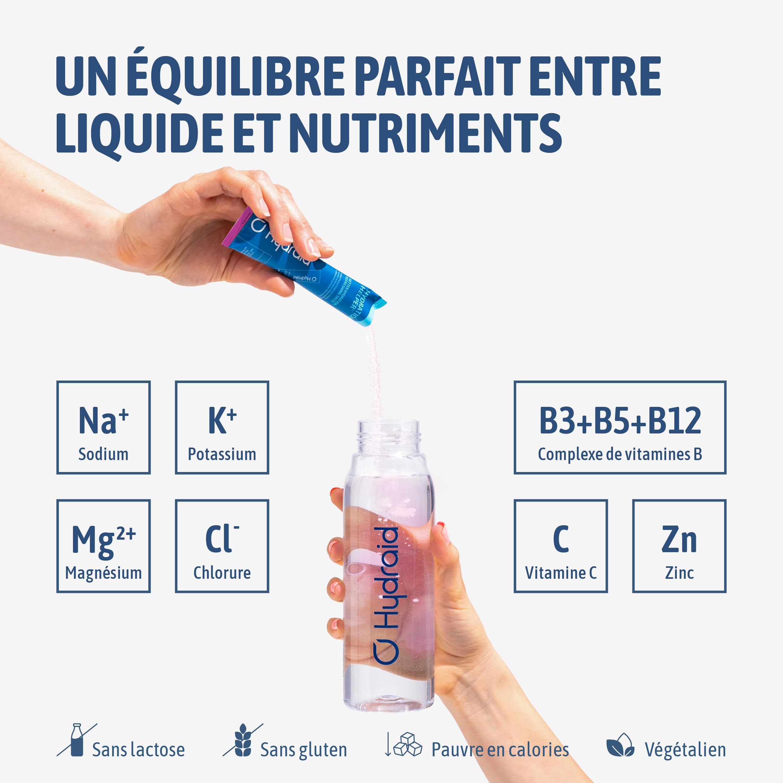 HYDRAID Hydration Helper® BERRY – Boisson Électrolyte Premium (1118mg d'Électrolytes) pour Sport & Récupération Rapide – 25 Sachets Saveur Fruits des Bois