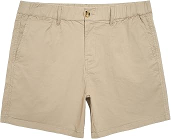 maamgic Men's Classic Fit 5 Cotton Casual Khaki Shorts with Multi-Pocket
