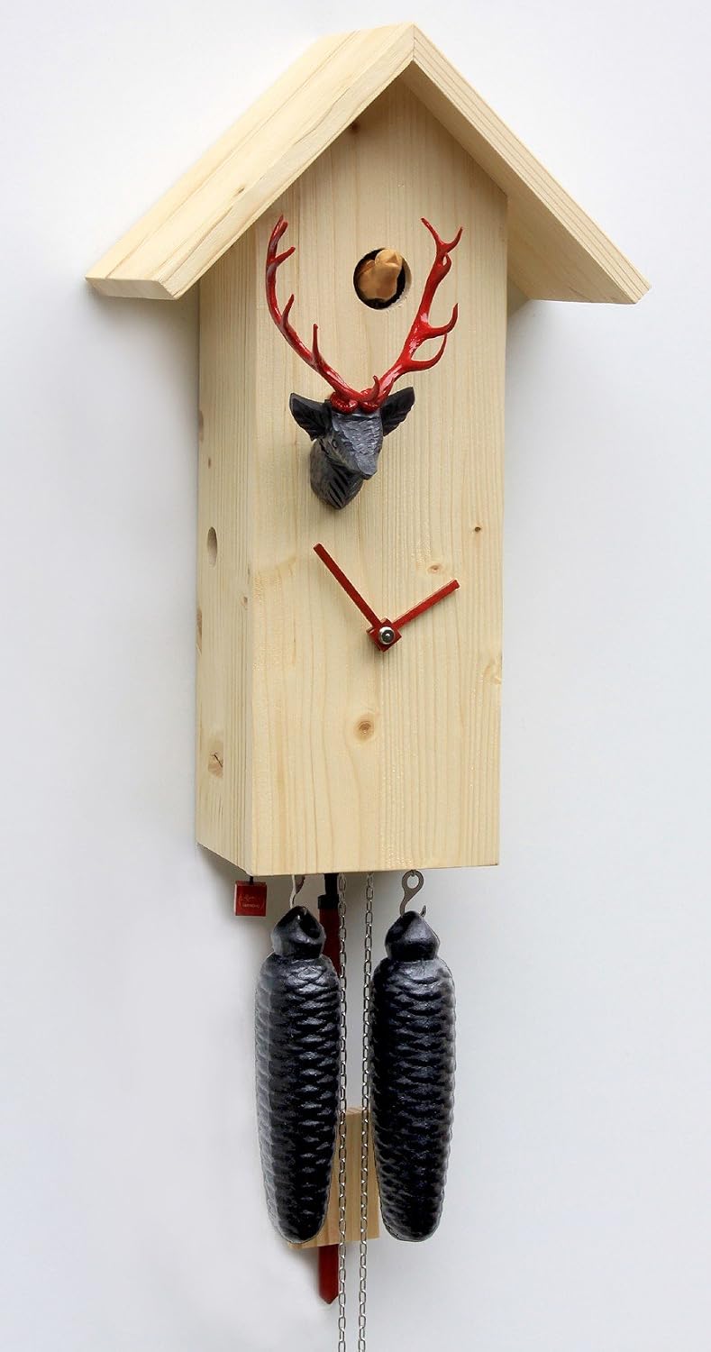 Rombach & Haas Modern Cuckoo Clock Simple line, 8 Day Running time