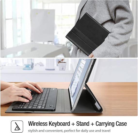 ProCase Keyboard Case for Surface Pro 9 (2022) / Pro 8 (2021) 13, Black