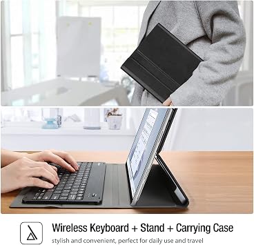 ProCase Keyboard Case for Surface Pro 9 (2022) / Pro 8 (2021) 13, Black