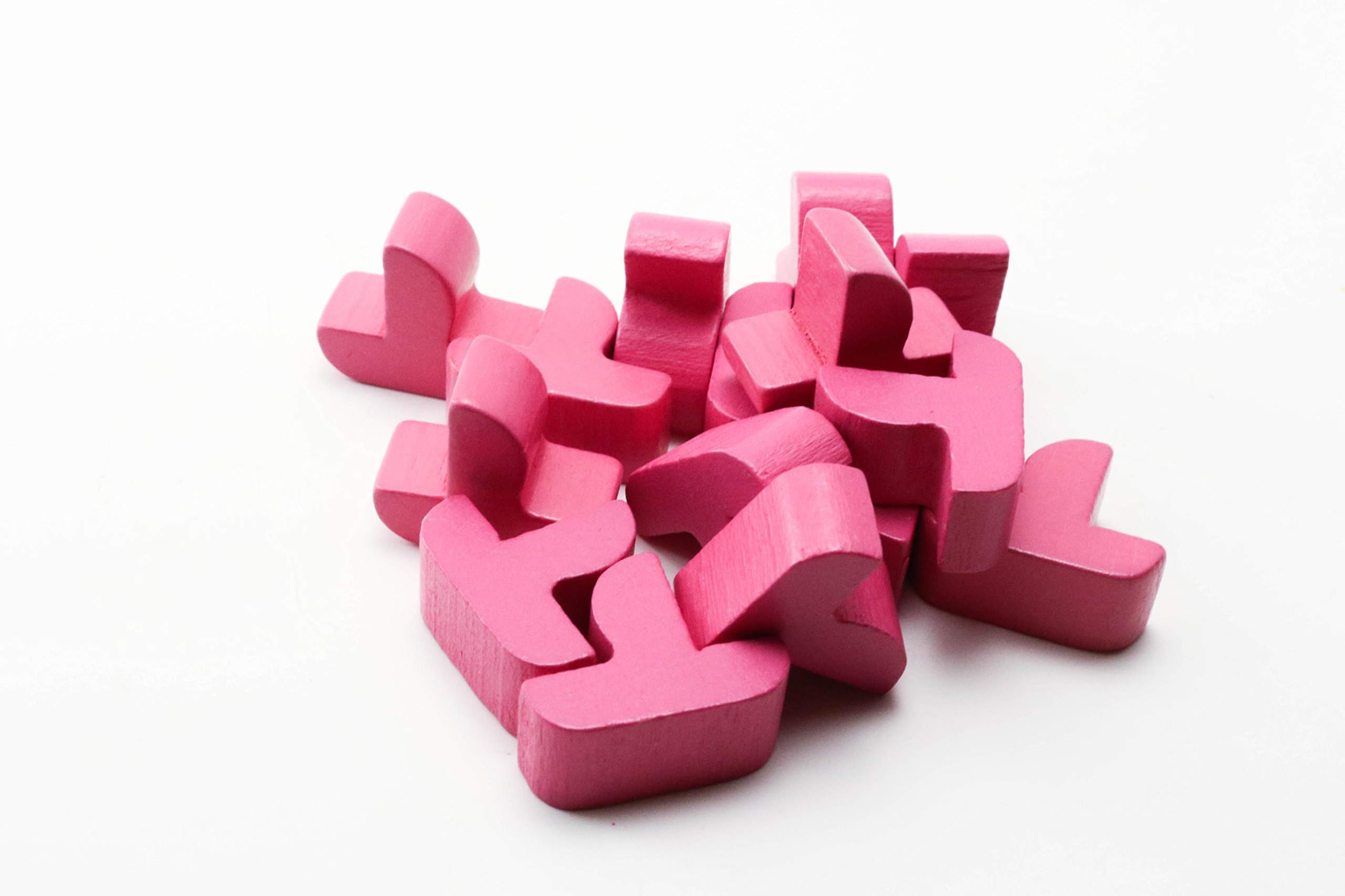 Pink Ships Expansion Wood Replacement Pieces for Settlers of Catan: Seafarers Edition