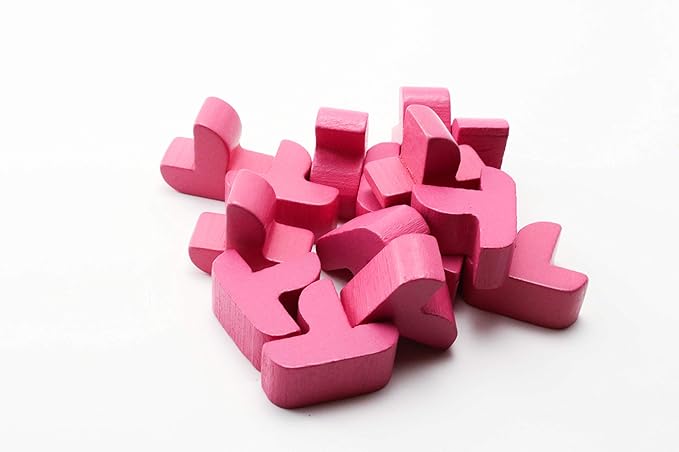 Pink Ships Expansion Wood Replacement Pieces for Settlers of Catan: Seafarers Edition