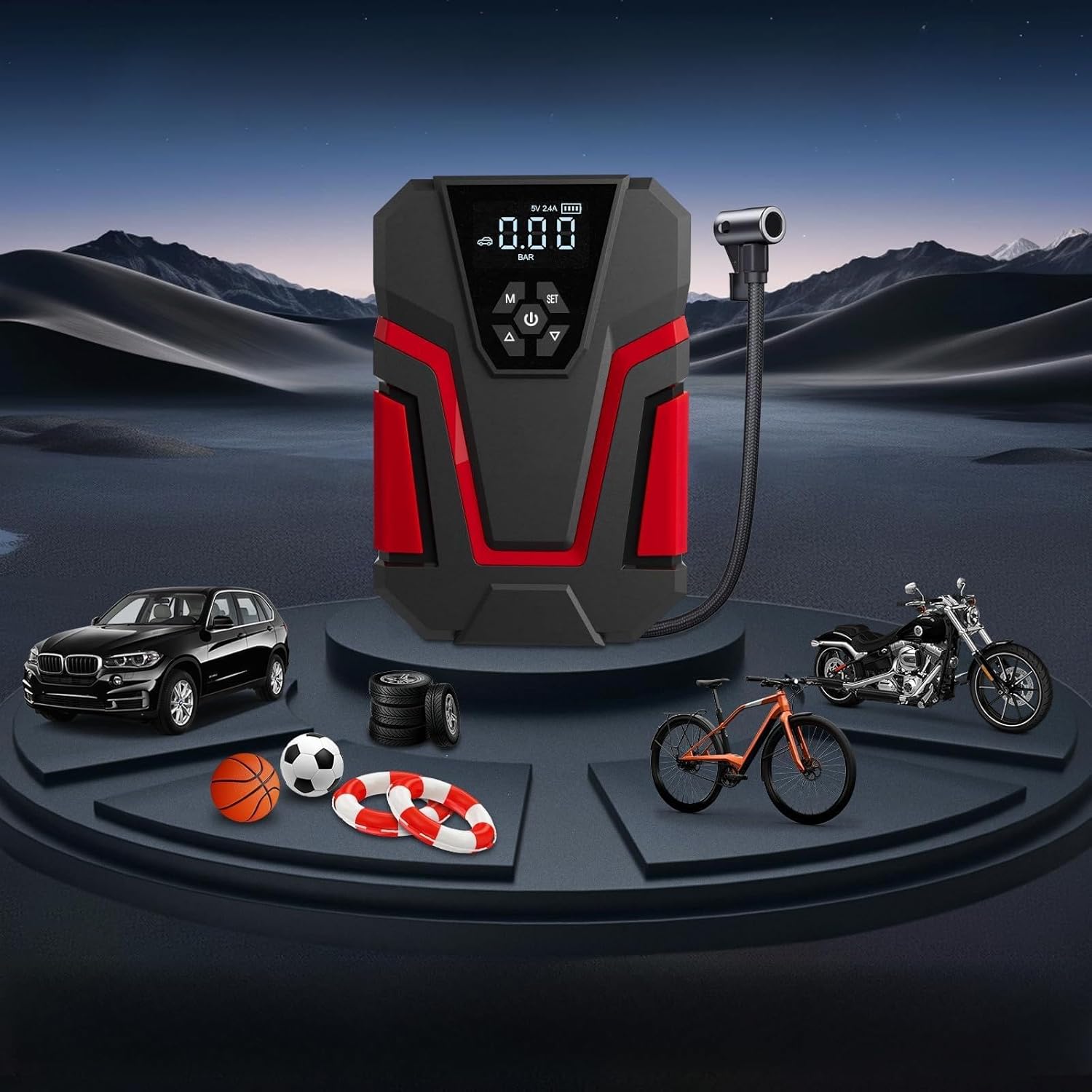 Wattstar Ultimate Car Care Bundle: 400A Jump Starter with Air Compressor + Butyl Sealant Tape – Emergency Power & Leak-Proof Seal in One