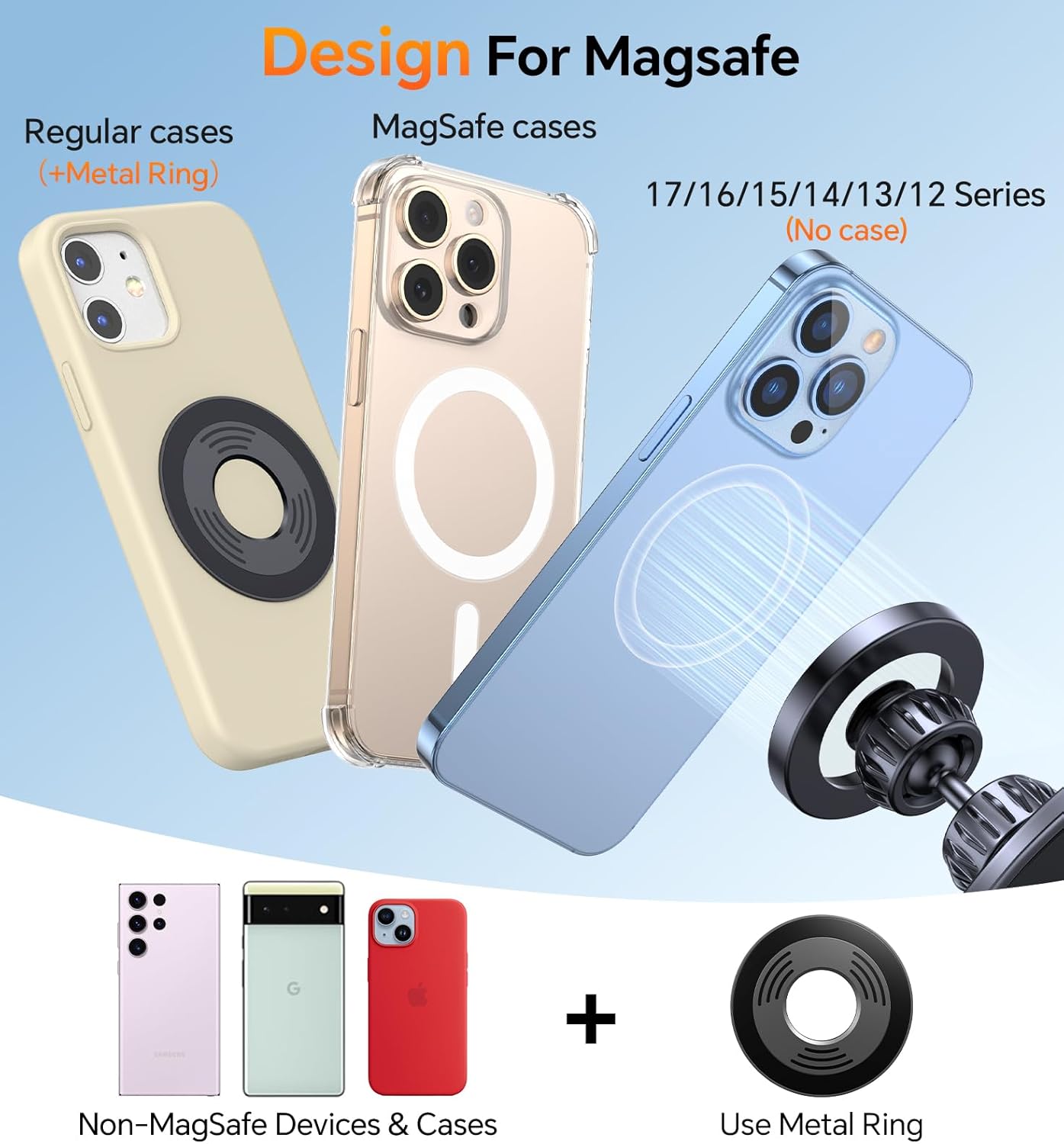 Romuto Magnetic Phone Holder for Gym Mag Safe Phone Holder【Dual Grip】 Gym Phone Holder Magnet Phone Camera Mount for Gym Accessories for Women Attach to Metal Surface with iPhone 17 Pro Max 16 15 14 - Image 7