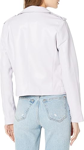 Vista 2 de BLANKNYC Ropa de lujo para mujer, chaqueta de moto de cuero vegano, abrigo cómodo y elegante