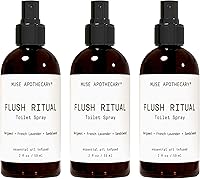 Vista 30 de Muse Apothecary Flush Ritual - Aerosol para inodoro aromático y refrescante, usar antes de ir, 4 onzas, infundido con aceites esenciales naturales