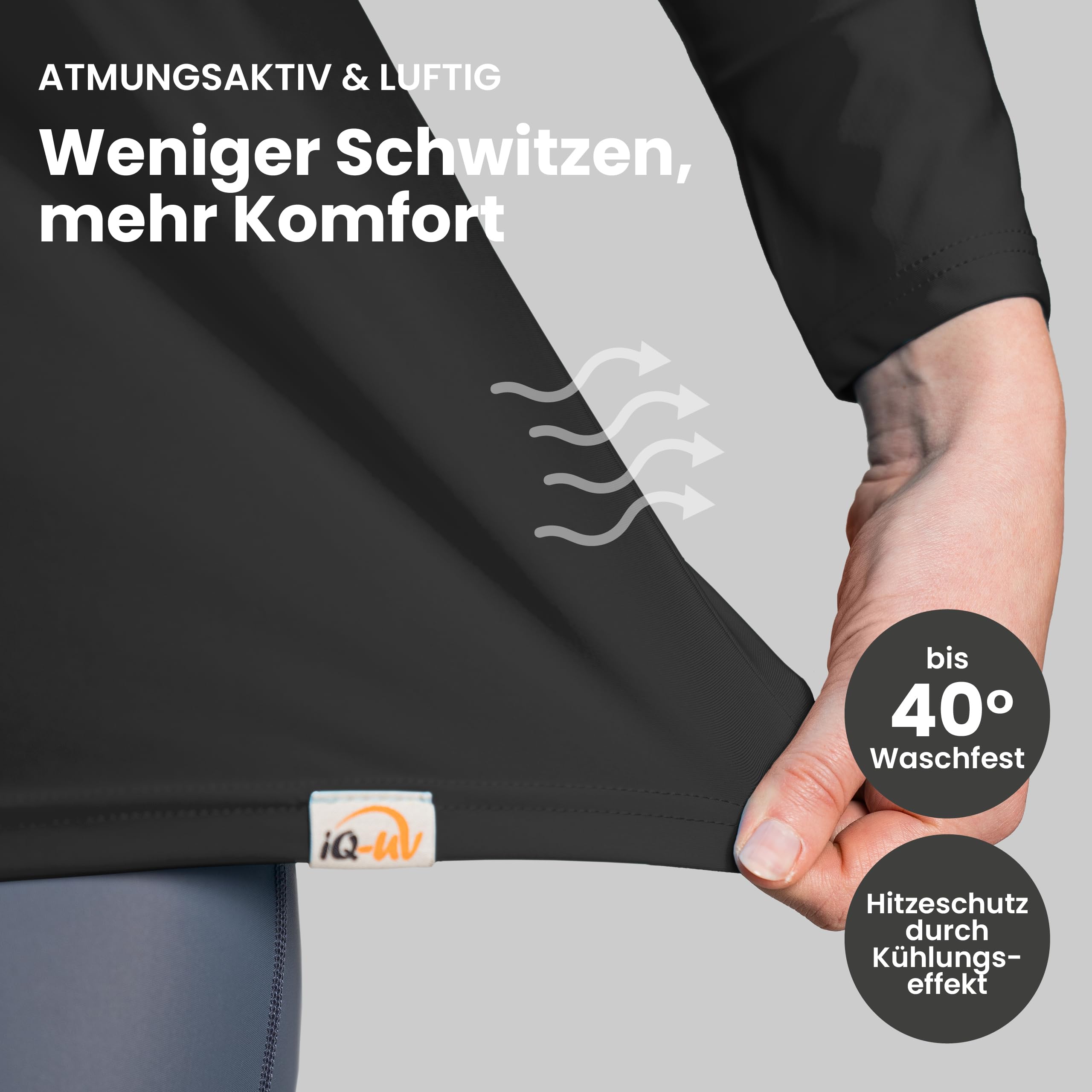 iQ-UV Strandkleid für Damen – Leichtes Sommerkleid für Damen mit UPF 50+ Sonnenschutz – Luftige Strandtunika perfekt als Bikini Cover Up – Stylisches Beach Dress für Sommer und Urlaub