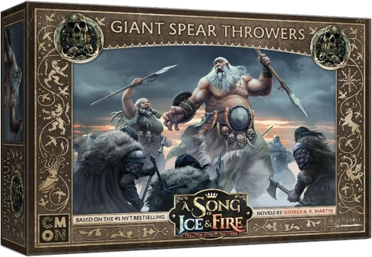 CMON A Song of Ice & Fire Giant Spear Throwers Unit Box | Compatible with the A Song of Ice & Fire Tabletop Miniatures Game. Ages 14+, 2+ Players, 45-60 Mins