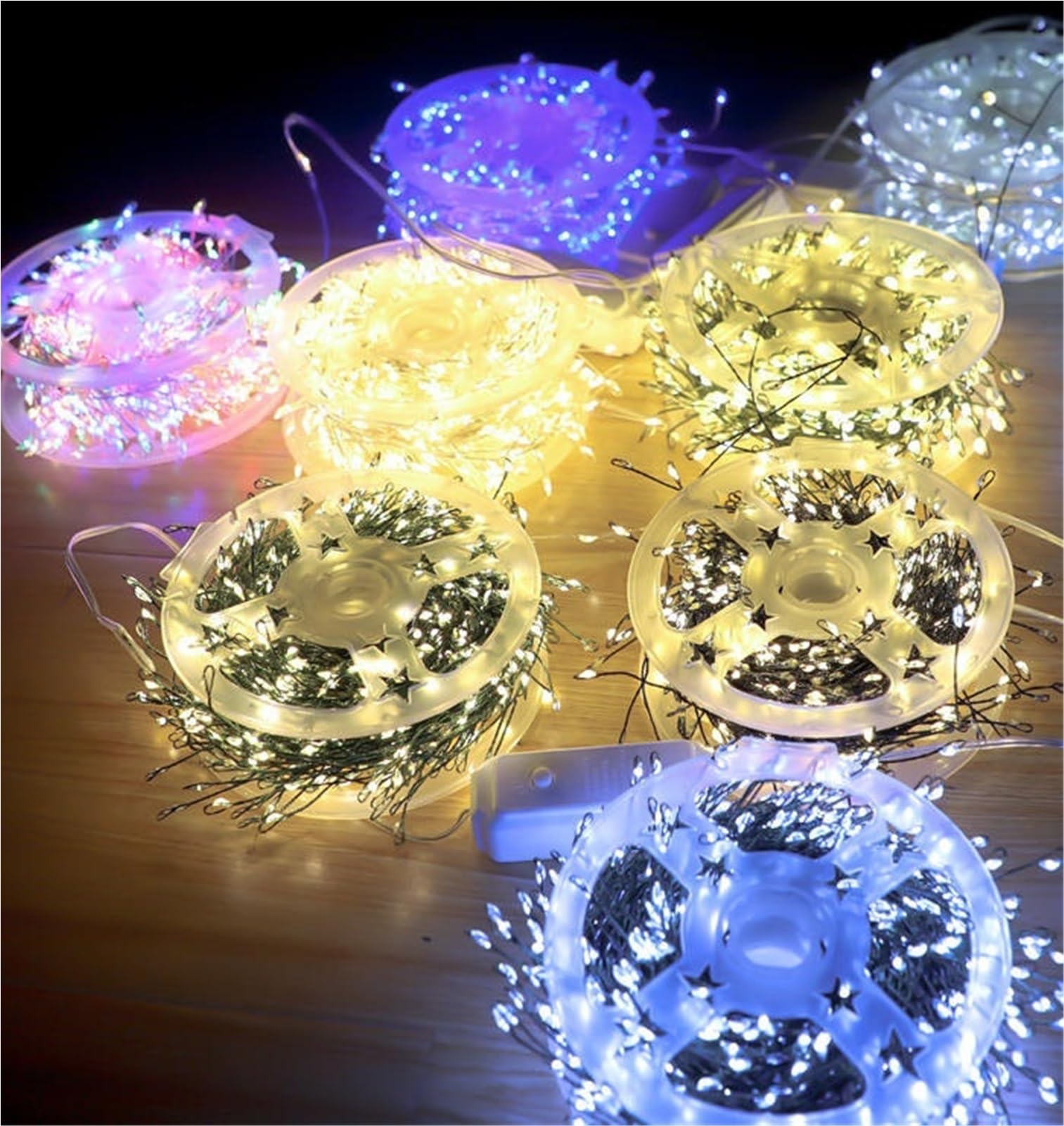 Catena Luminosa A LED Con Filo Di Rame For Albero Di Natale, 8 Modalità Di Luci Decorative For Atmosfera Natalizia For Ghirlande Caminetti Feste Decorazioni Matrimoni(White,3000 Lights-Plug in)