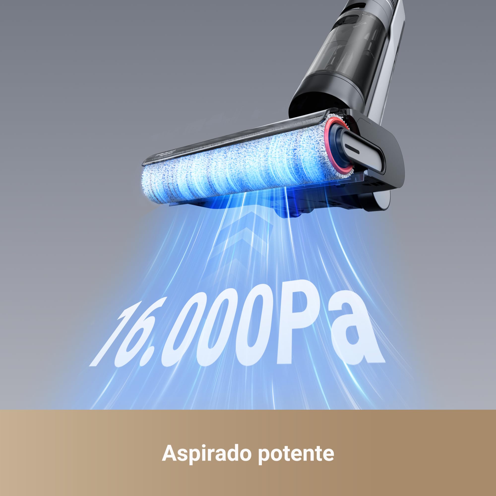 DREAME H12 Pro Ultra Aspiradora Fregadora sin Cable 16000 Pa Cepillo Doble Borde Lavado 60 °C Secado Aire Caliente